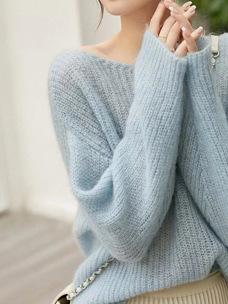 Sheer Knit Sweater - Cashmere Blend